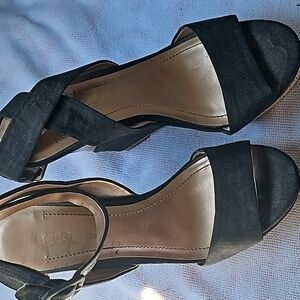 BCBG Sexy Strappy Wedges